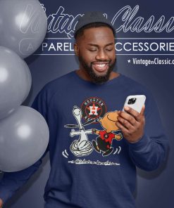 Snoopy Charlie Brown Dancing With Houston Astros Sweatshirt