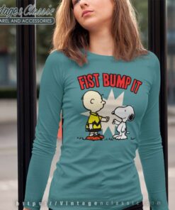 Snoopy Charlie Brown Fist Bump It Long Sleeve Tee