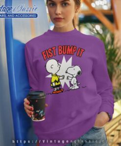 Snoopy Charlie Brown Fist Bump It Sweatshirt