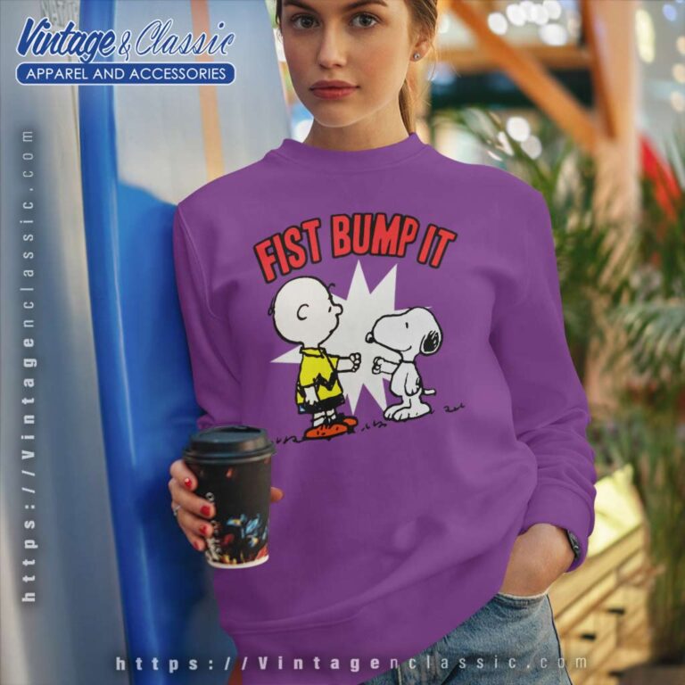 Snoopy Charlie Brown Fist Bump It Sweatshirt Snoopy Charlie Brown Fist Bump It Sweatshirt