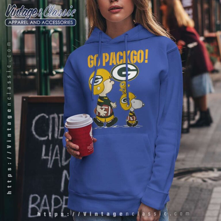 Snoopy Charlie Brown Go Pack Go Green Bay Packers Hoodie Snoopy Charlie Brown Go Pack Go Green Bay Packers Hoodie