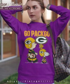 Snoopy Charlie Brown Go Pack Go Green Bay Packers Shirt 5 Snoopy Charlie Brown Go Pack Go Green Bay Packers Sweatshirt