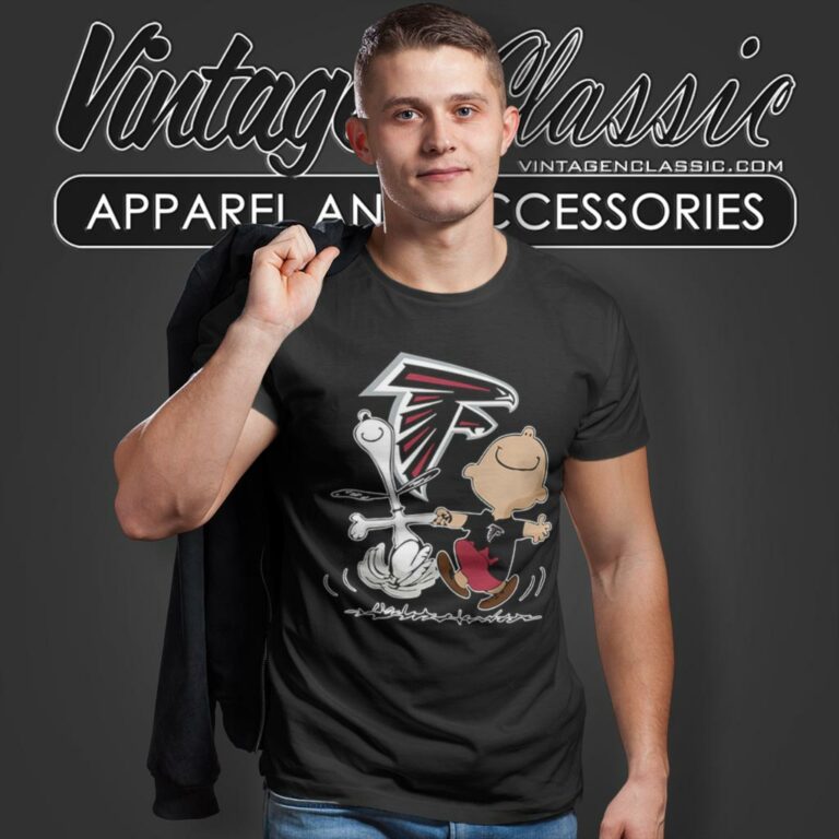 Snoopy Charlie Brown Happy Atlanta Falcons T Shirt Snoopy Charlie Brown Happy Atlanta Falcons T Shirt