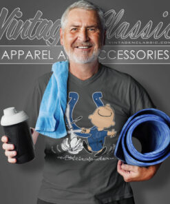 Snoopy Charlie Brown Happy Indianapolis Colts V Neck TShirt