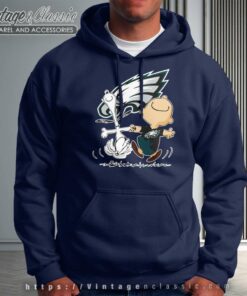 Snoopy Charlie Brown Happy Philadelphia Eagles Hoodie