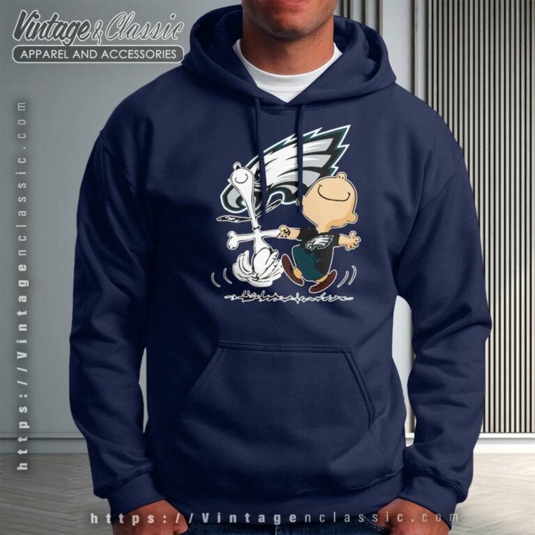 Snoopy Charlie Brown Happy Philadelphia Eagles Hoodie Snoopy Charlie Brown Happy Philadelphia Eagles Hoodie