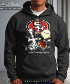 Snoopy Charlie Brown Happy San Francisco 49ers Hoodie