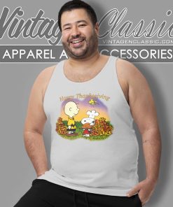 Snoopy Charlie Brown Happy Thanksgiving 2023 Tank Top Racerback