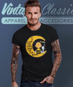 Snoopy Charlie Brown I Love The Dark Side Of The Moon T Shirt
