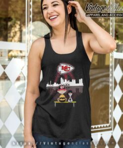 Snoopy Charlie Brown Kansas City Chiefs NFL Tank Top Racerback