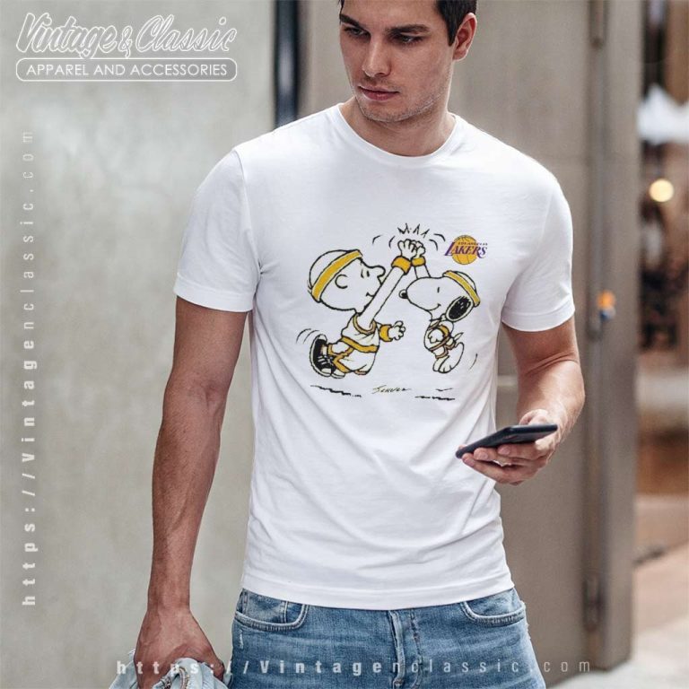 Snoopy Charlie Brown Lakers 88 Celtics 87 T Shirt Snoopy Charlie Brown Lakers 88 Celtics 87 T Shirt