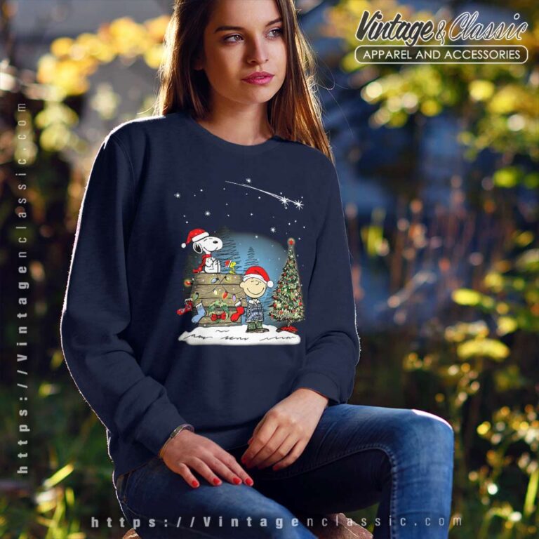 Snoopy Charlie Brown Merry Christmas Sweatshirt Snoopy Charlie Brown Merry Christmas Sweatshirt