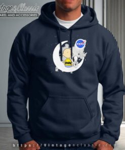Snoopy Charlie Brown Moon Nasa Hoodie