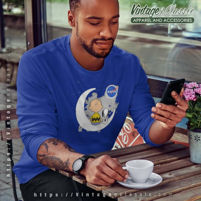 Snoopy Charlie Brown Moon Nasa Sweatshirt Snoopy Charlie Brown Moon Nasa Sweatshirt