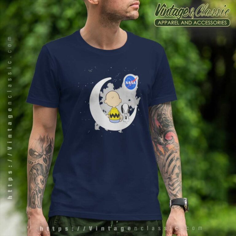Snoopy Charlie Brown Moon Nasa T Shirt Snoopy Charlie Brown Moon Nasa T Shirt