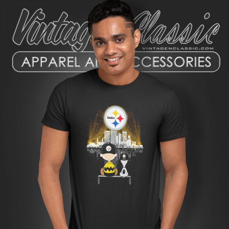 Snoopy Charlie Brown Pittsburgh Steelers T Shirt Snoopy Charlie Brown Pittsburgh Steelers T Shirt
