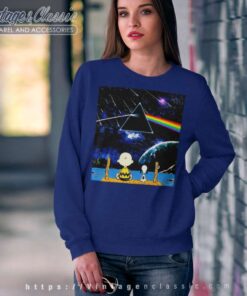 Snoopy Charlie Brown Seeing Pink Floyd Sweatshirt