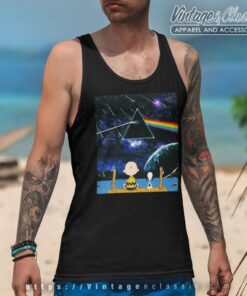 Snoopy Charlie Brown Seeing Pink Floyd Tank Top Racerback