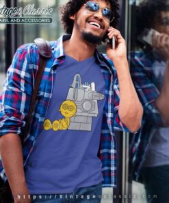 Snoopy Charlie Brown Star Wars V Neck TShirt