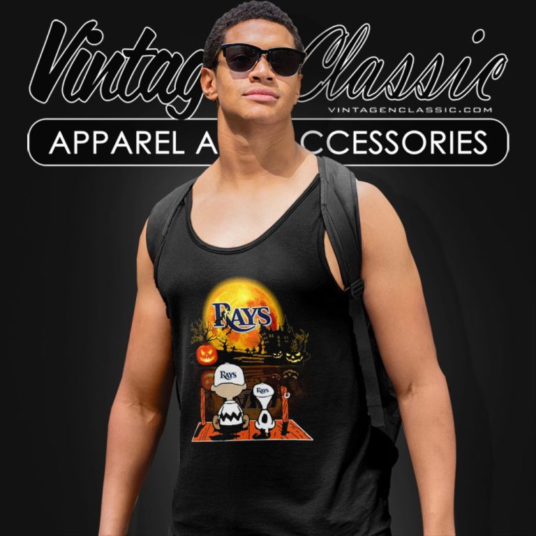 Snoopy Charlie Brown Tampa Bay Rays Halloween Tank Top Racerback Snoopy Charlie Brown Tampa Bay Rays Halloween Tank Top Racerback
