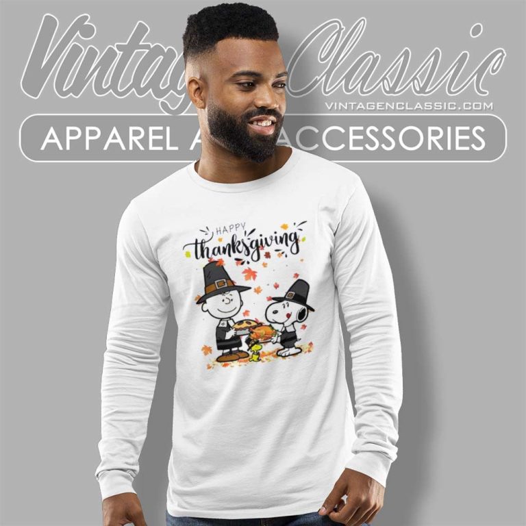 Snoopy Charlie Brown Thanksgiving Long Sleeve Tee Snoopy Charlie Brown Thanksgiving Long Sleeve Tee