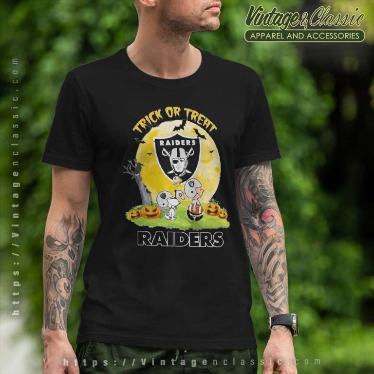Snoopy Charlie Brown Trick Or Treat Halloween Las Vegas Raiders T Shirt Snoopy Charlie Brown Trick Or Treat Halloween Las Vegas Raiders T Shirt