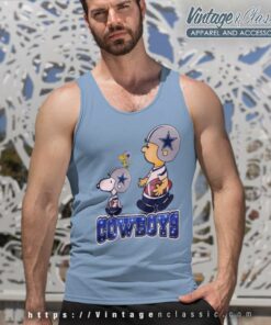 Snoopy Charlie Brown Dallas Cowboys Peanuts Tank Top Racerback