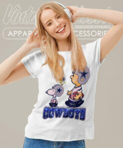 Snoopy Charlie Brown Dallas Cowboys Peanuts Women TShirt