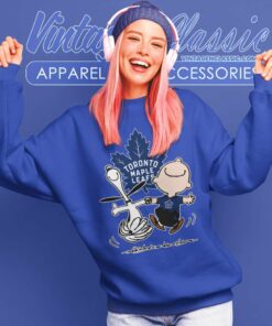 Snoopy Charlie Brown Toronto Maple Leafs Dancing Sweatshirt