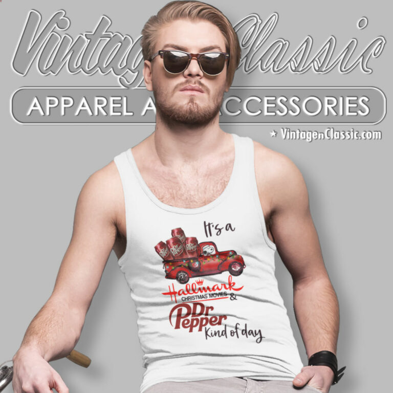 Snoopy Christmas Dr Pepper Kind Of Day Hallmark Christmas Movie Tank Top Racerback Snoopy Christmas Dr Pepper Kind Of Day Hallmark Christmas Movie Tank Top Racerback