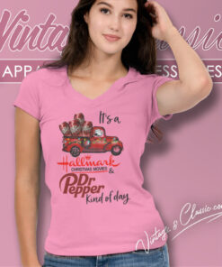 Snoopy Christmas Dr Pepper Kind Of Day Hallmark Christmas Movie Shirt 5 Snoopy Christmas Dr Pepper Kind Of Day Hallmark Christmas Movie V Neck TShirt