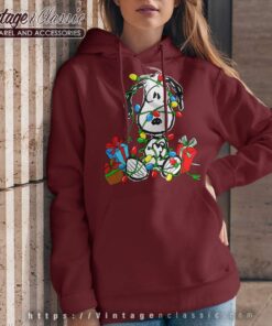 Snoopy Christmas Lights Holiday Hoodie