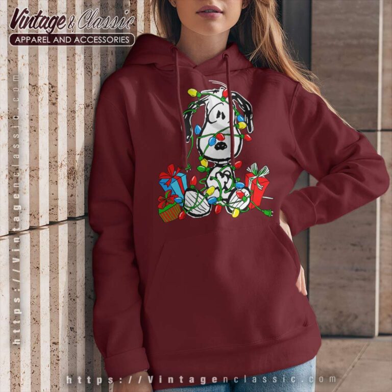 Snoopy Christmas Lights Holiday Hoodie Snoopy Christmas Lights Holiday Hoodie