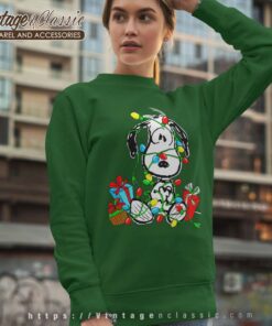 Snoopy Christmas Lights Holiday Sweatshirt