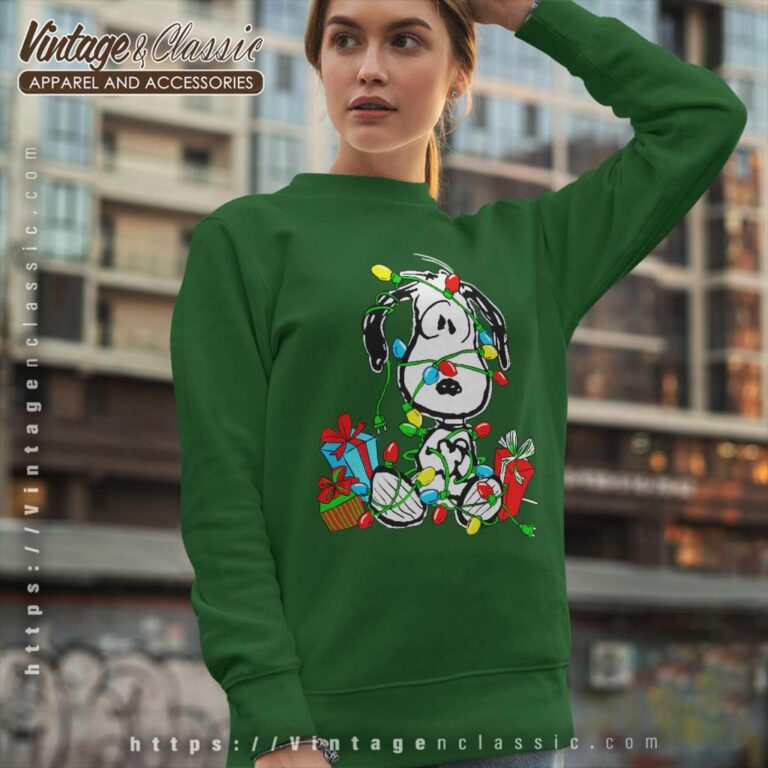 Snoopy Christmas Lights Holiday Sweatshirt Snoopy Christmas Lights Holiday Sweatshirt