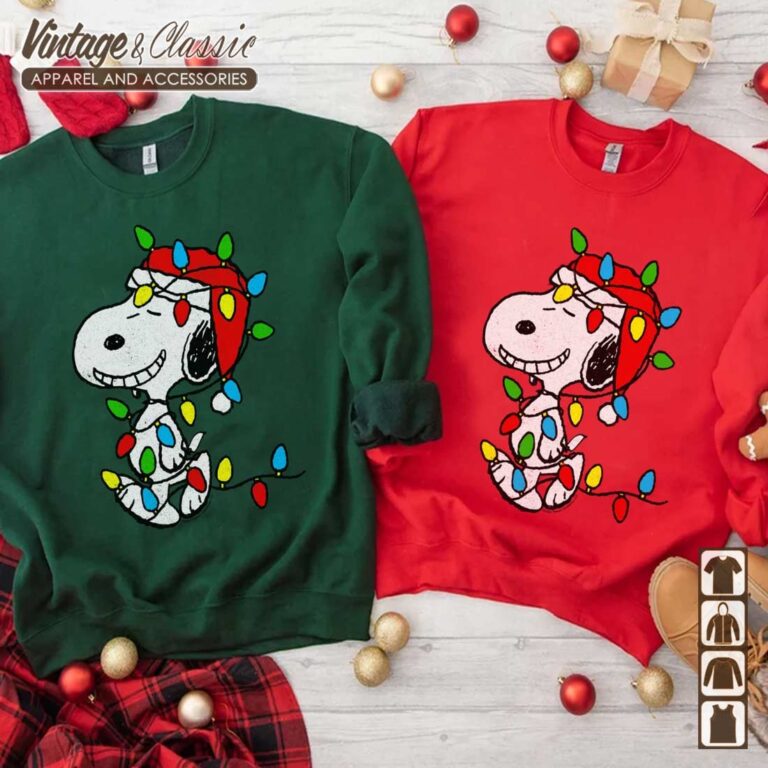 Snoopy Christmas Lights Shirt Santa Snoopy Christmas Snoopy Christmas Lights Shirt Santa Snoopy Christmas