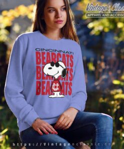 Snoopy Cincinnati Bearcats Football Shirt 5 Snoopy Cincinnati Bearcats Football Sweatshirt
