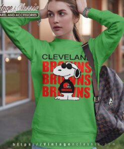 Snoopy Cleveland Browns Browns Repeat Sweatshirt