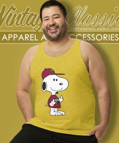Snoopy Cleveland Cavaliers Nba Double Middle Fingers Fuck You Tank Top Racerback
