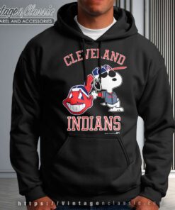 Snoopy Cleveland Indians Mlb Baseball Hoodie