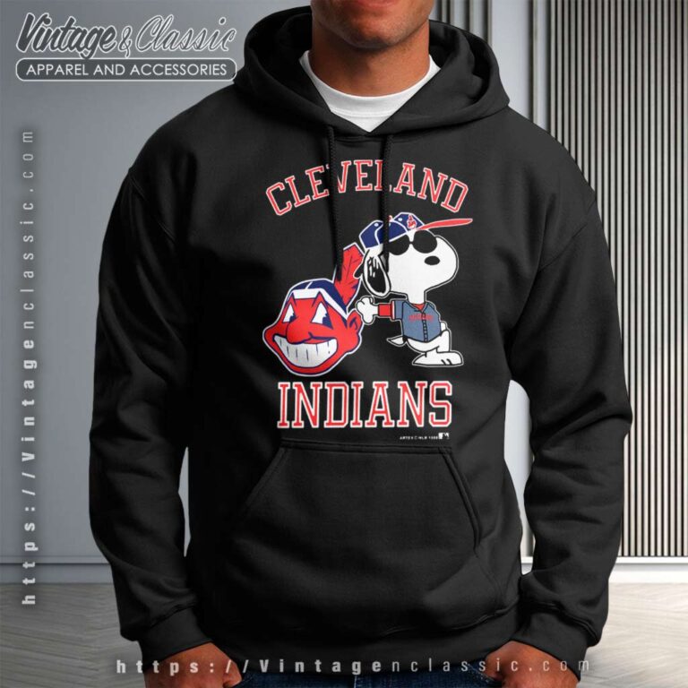 Snoopy Cleveland Indians Mlb Baseball Hoodie Snoopy Cleveland Indians Mlb Baseball Hoodie