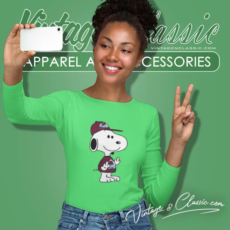 Snoopy Colorado Avalanche Nhl Double Middle Fingers Fuck You Long Sleeve Tee Snoopy Colorado Avalanche Nhl Double Middle Fingers Fuck You Long Sleeve Tee