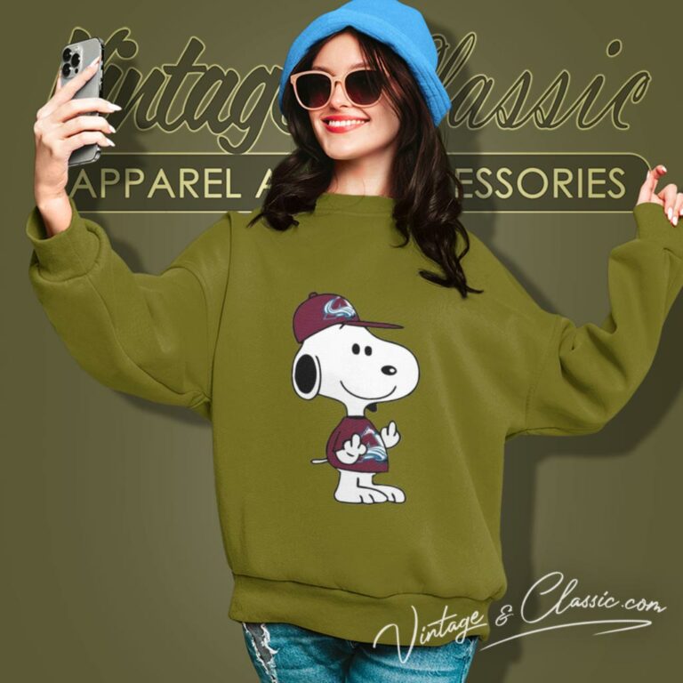 Snoopy Colorado Avalanche Nhl Double Middle Fingers Fuck You Sweatshirt Snoopy Colorado Avalanche Nhl Double Middle Fingers Fuck You Sweatshirt
