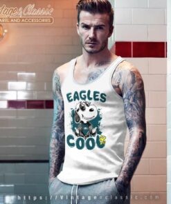 Snoopy Cool Team Philadelphia Eagles Tank Top Racerback