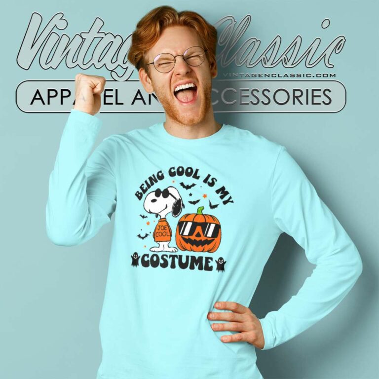 Snoopy Costume Halloween Shirt Being Cool Is My Long Sleeve Tee Snoopy Costume Halloween Shirt Being Cool Is My Long Sleeve Tee