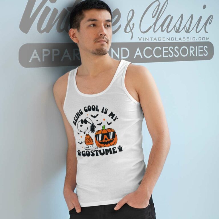 Snoopy Costume Halloween Shirt Being Cool Is My Tank Top Racerback Snoopy Costume Halloween Shirt Being Cool Is My Tank Top Racerback