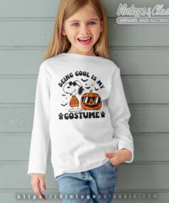 Snoopy Costume Halloween Shirt Being Cool Is My 5 Snoopy Costume Halloween Shirt Being Cool Is My kids Longsleeves