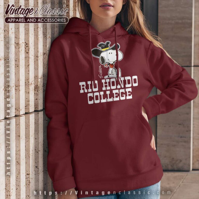 Snoopy Cowboy Hat Rio Hondo College 80s Hoodie Snoopy Cowboy Hat Rio Hondo College 80s Hoodie