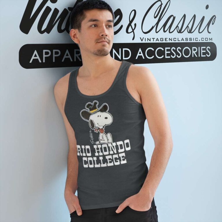 Snoopy Cowboy Hat Rio Hondo College Tank Top Racerback Snoopy Cowboy Hat Rio Hondo College Tank Top Racerback