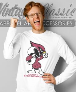 Snoopy Dabbing Arizona Cardinals Shirt Long Sleeve Tee